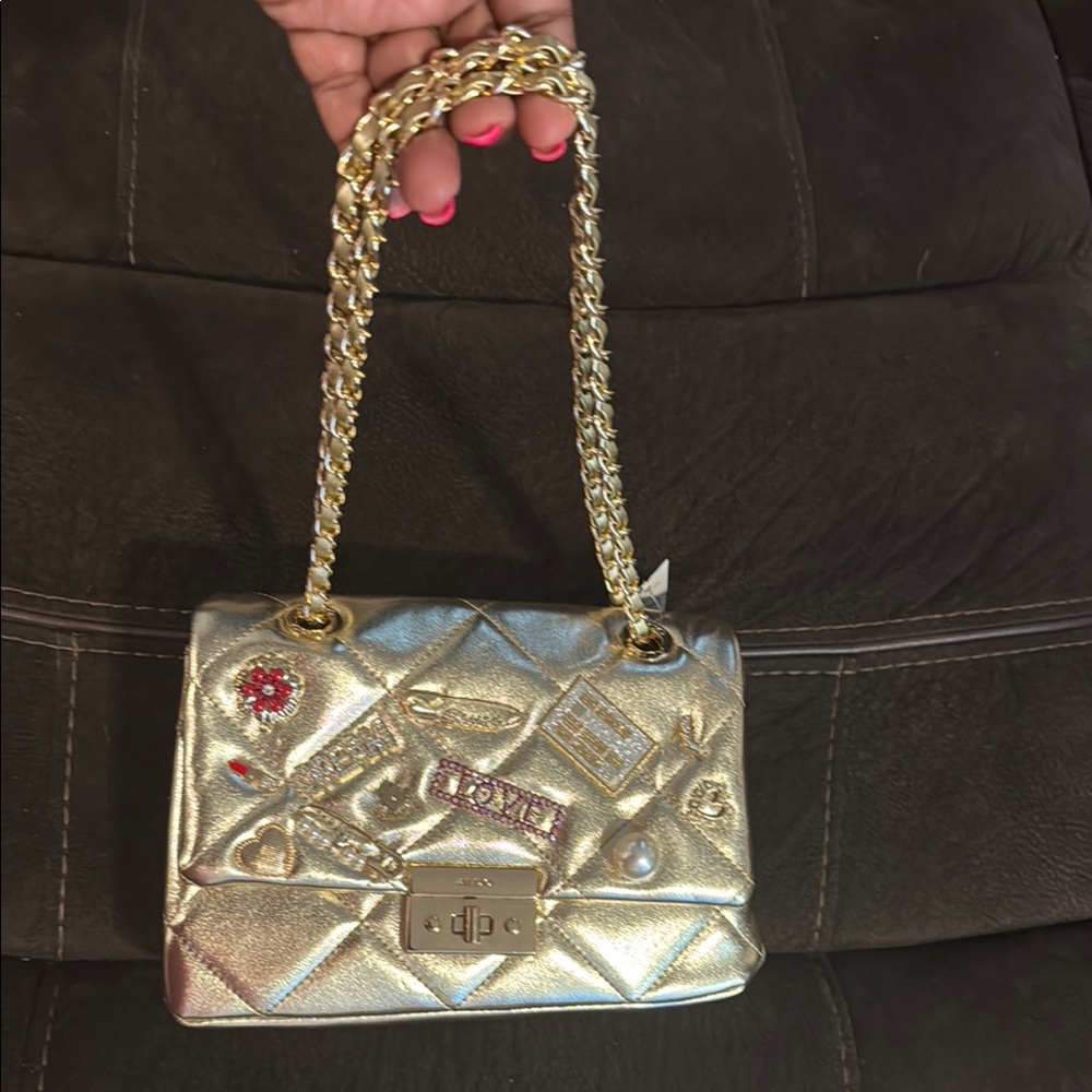 Beautiful new with tags gold Aldo purse perfect for summer